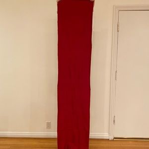 red Shantung Silk Runner 18” x 72”
